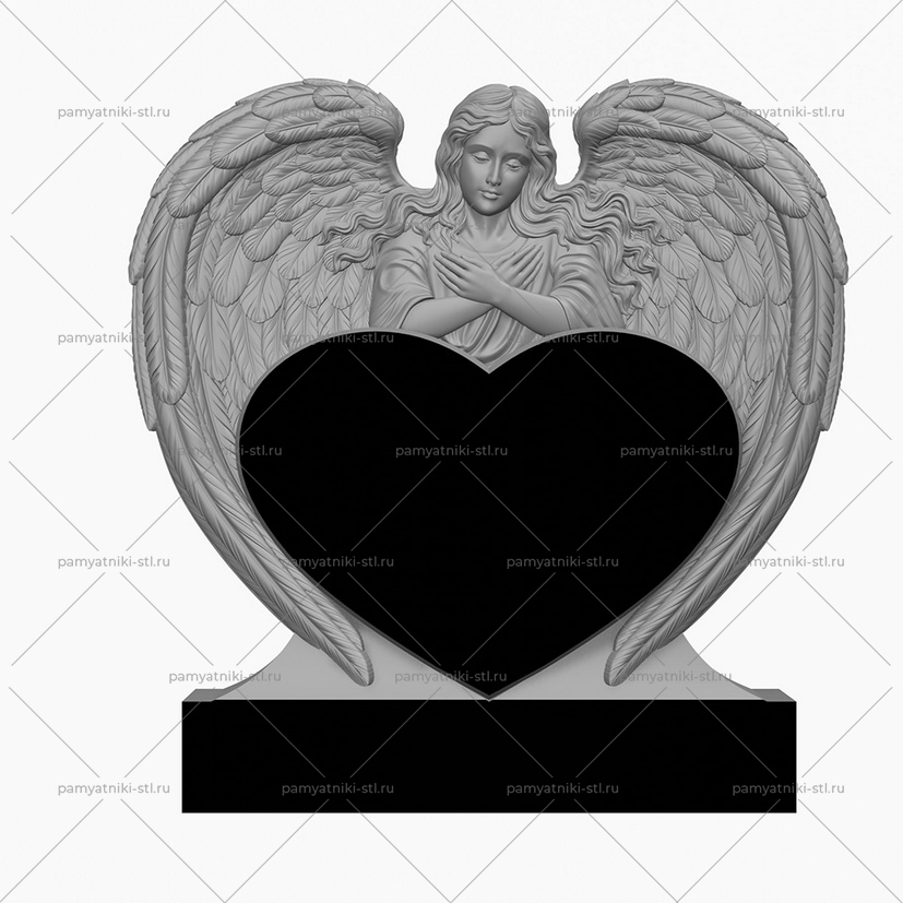 3D модель памятника STL АНГЕЛ-098