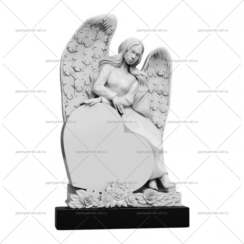3D модель памятника STL АНГЕЛ-040