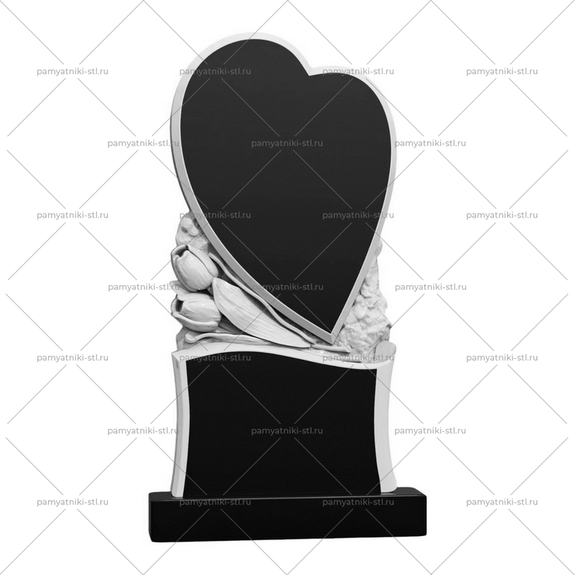 3D модель памятника STL СЕРДЦЕ-026