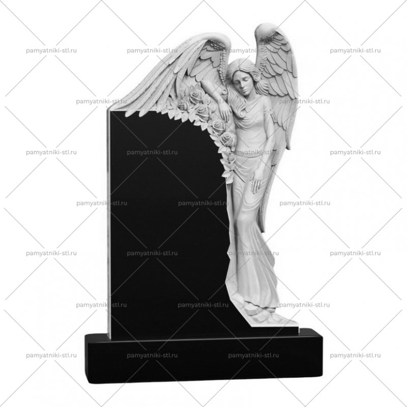 3D модель памятника STL АНГЕЛ-020