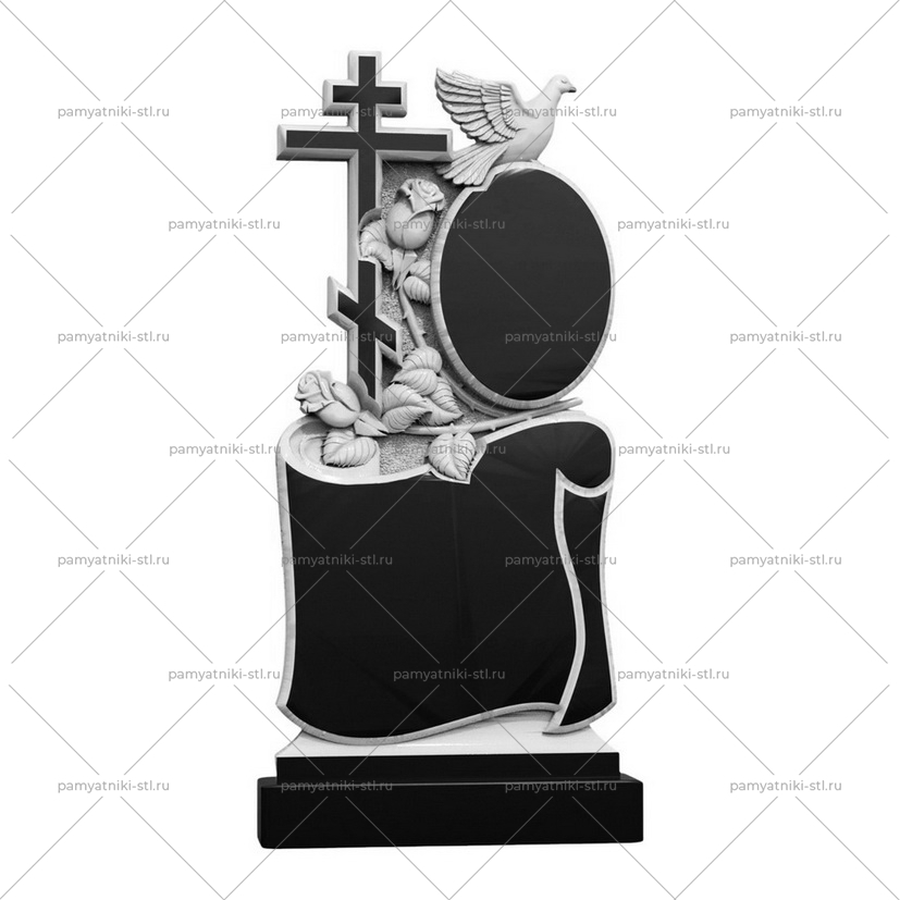 3D модель памятника STL ПТИЦА-026