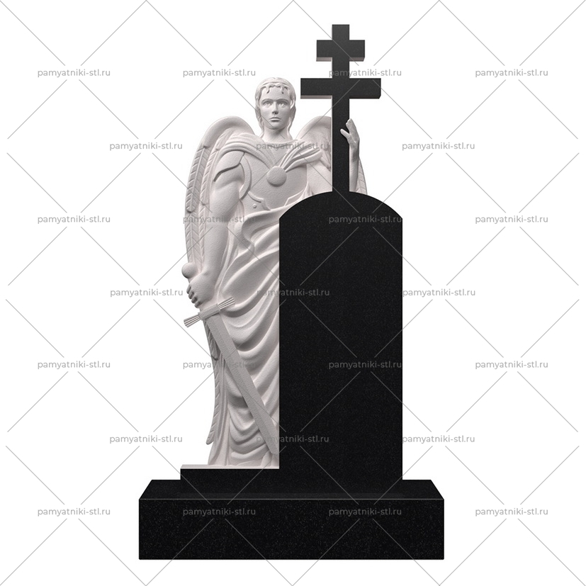 3D модель памятника STL АНГЕЛ-084