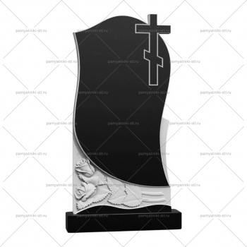 ЦВЕТЫ-119 3D модель памятника для станка ЧПУ