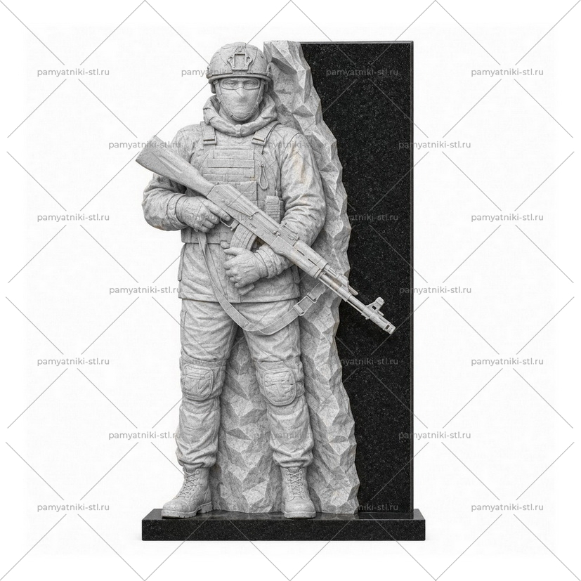 3D модель памятника STL ВОИН-067
