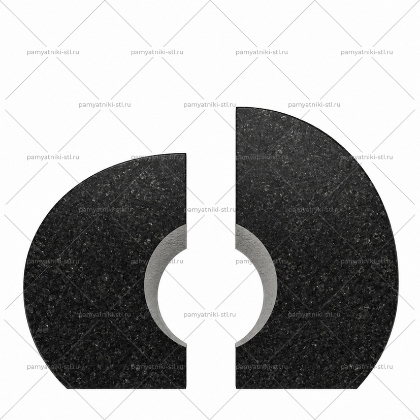 3D модель памятника STL ДВОЙНОЙ-012