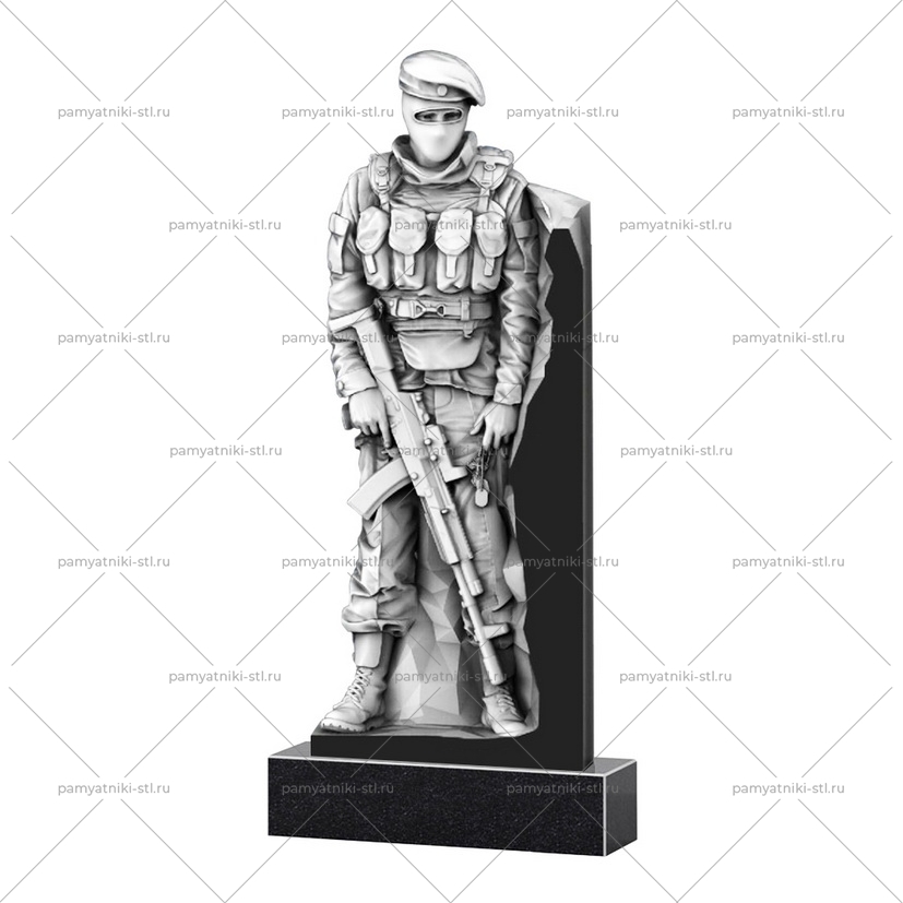 3D модель памятника STL ВОИН-033
