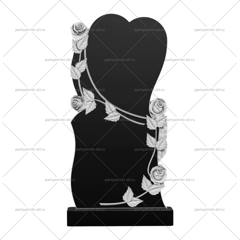 3D модель памятника STL СЕРДЦЕ-009