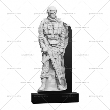 ВОИН-024 3D модель памятника для станка ЧПУ
