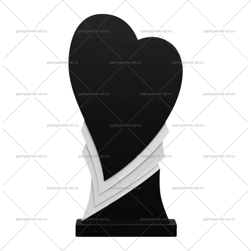 3D модель памятника STL СЕРДЦЕ-016
