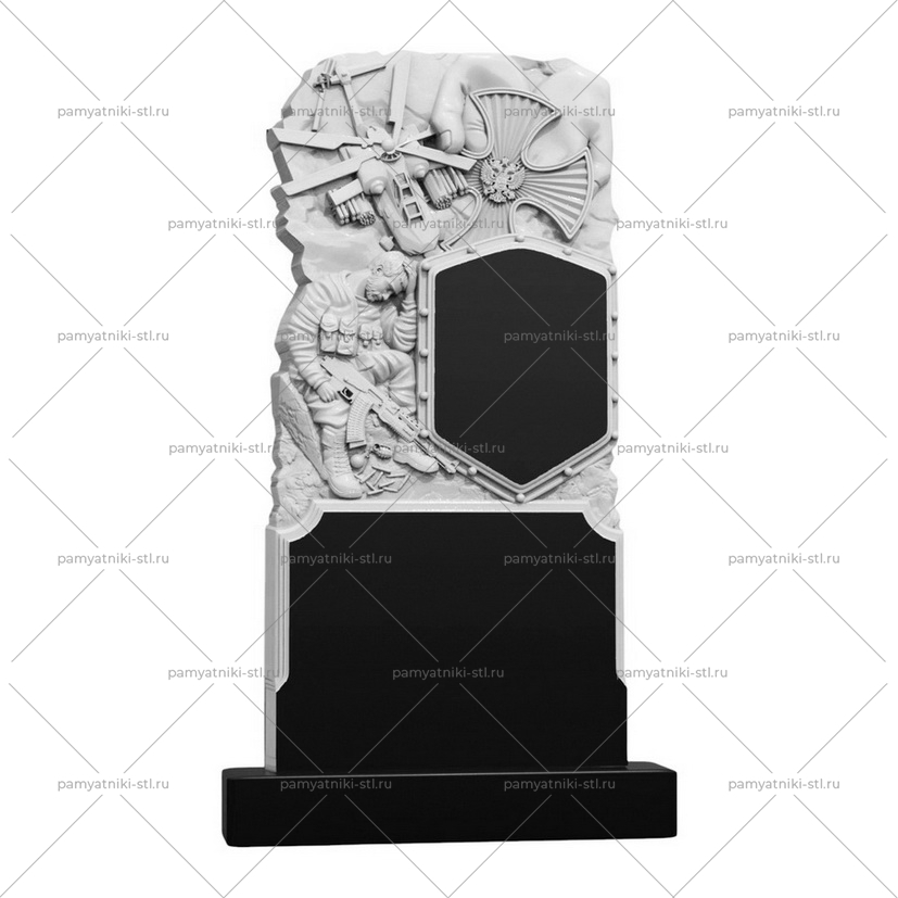 3D модель памятника STL ВОИН-010