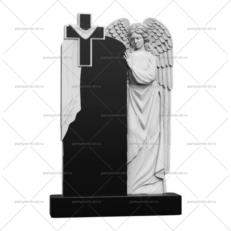 3D модель памятника STL АНГЕЛ-038