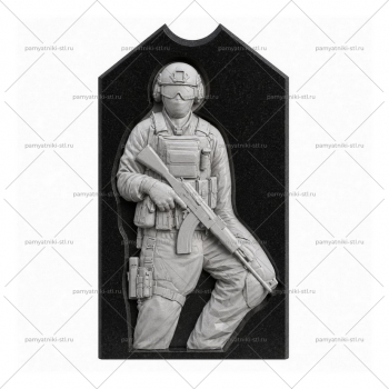 ВОИН-064 3D модель памятника для станка ЧПУ