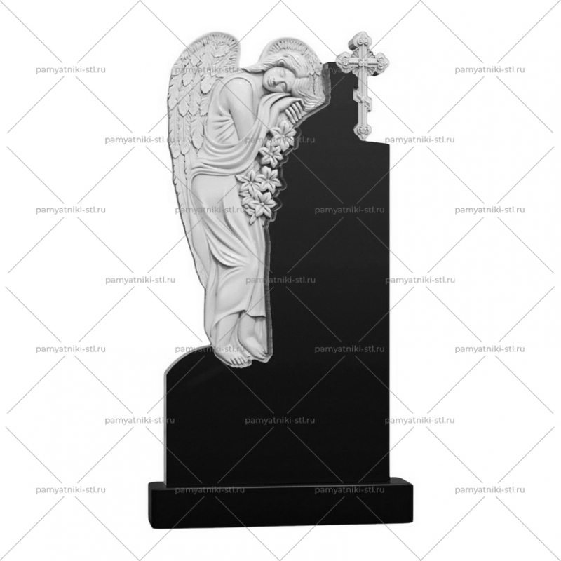 3D модель памятника STL АНГЕЛ-029