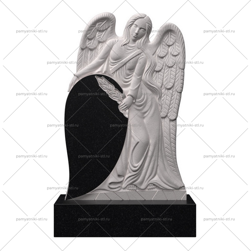 3D модель памятника STL АНГЕЛ-088