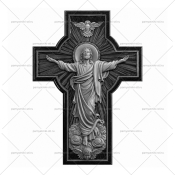 КРЕСТ-164 3D модель памятника для станка ЧПУ