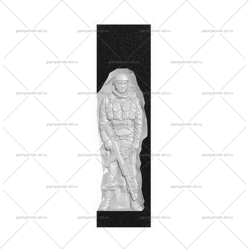 3D модель памятника STL ВОИН-071