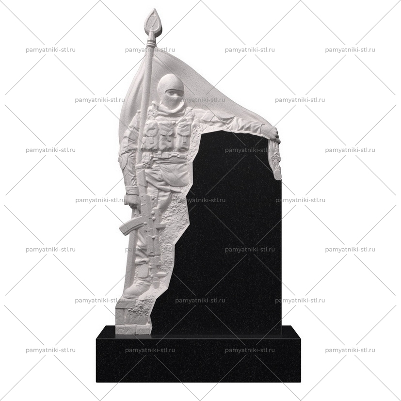 3D модель памятника STL ВОИН-045