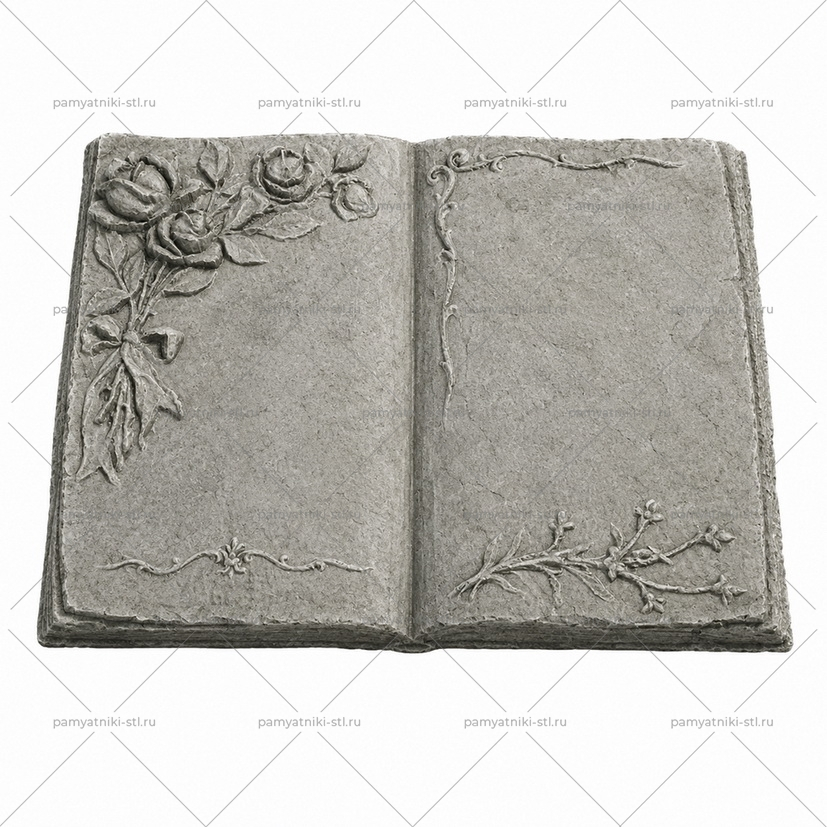 3D модель памятника STL КНИГА-004