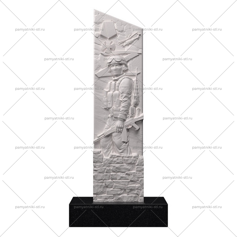 3D модель памятника STL ВОИН-052