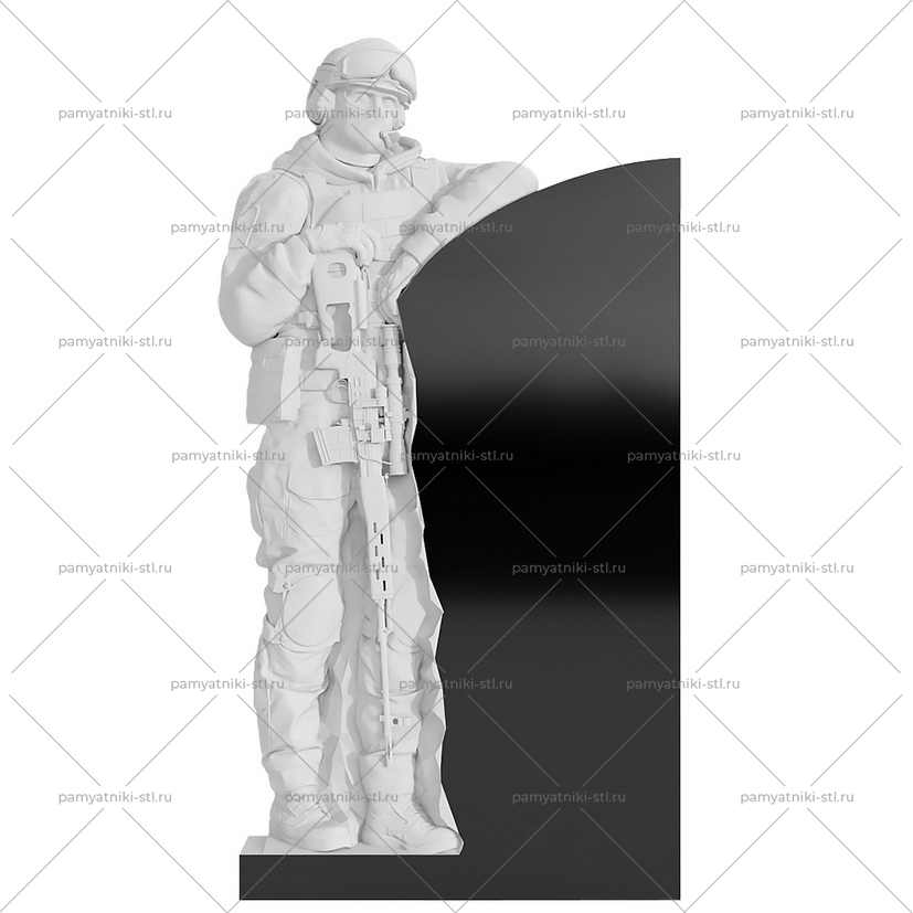 3D модель памятника STL ВОИН-059