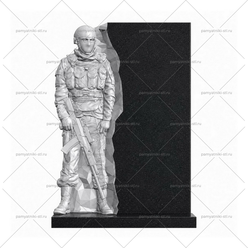 3D модель памятника STL ВОИН-101