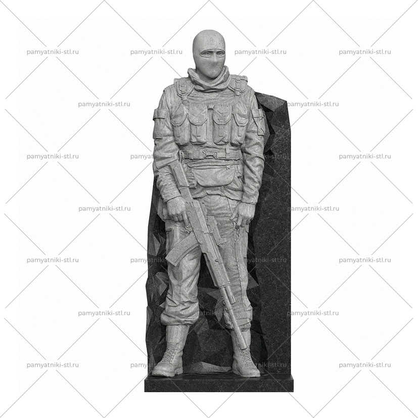 3D модель памятника STL ВОИН-112