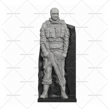ВОИН-112 3D модель памятника для станка ЧПУ
