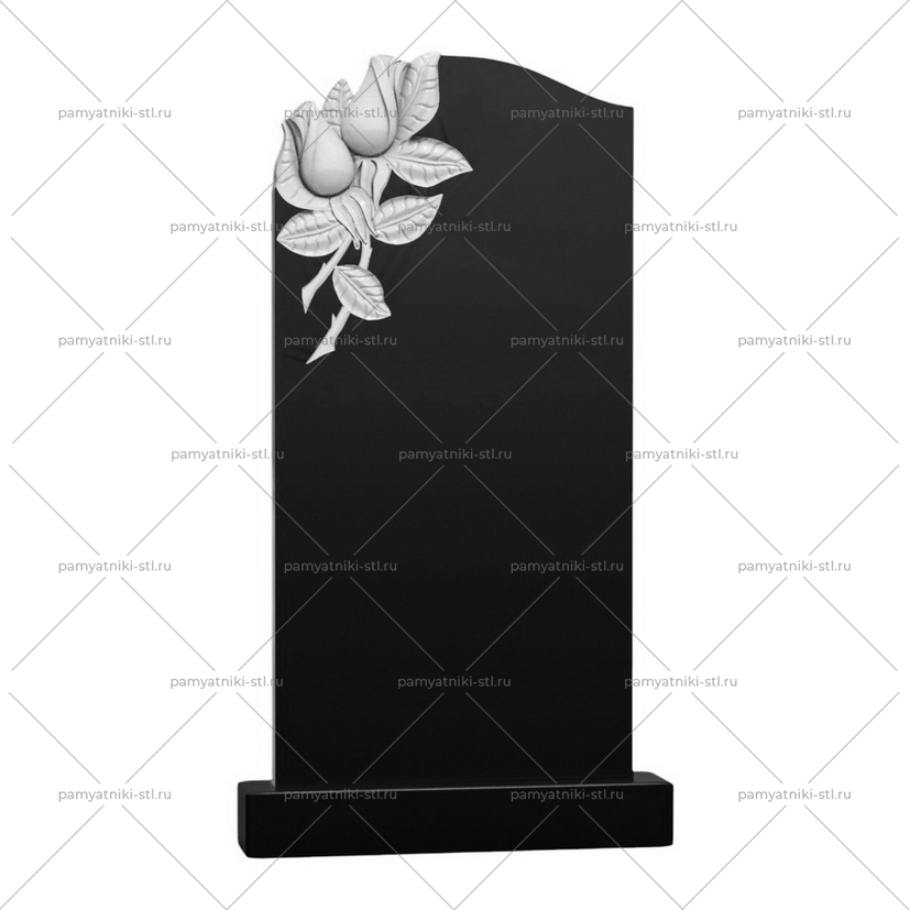 3D модель памятника STL ЦВЕТЫ-052