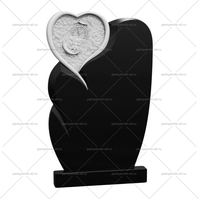 3D модель памятника STL СЕРДЦЕ-032