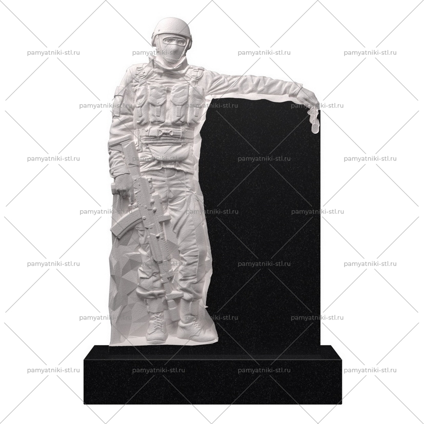 3D модель памятника STL ВОИН-053