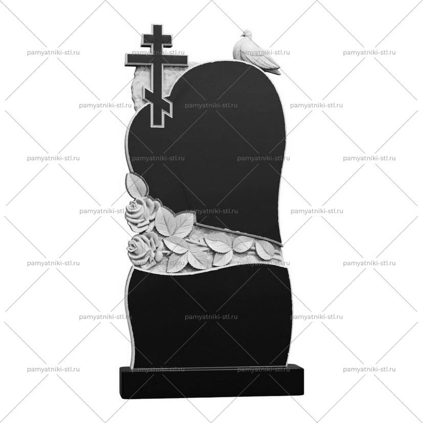 3D модель памятника STL СЕРДЦЕ-003