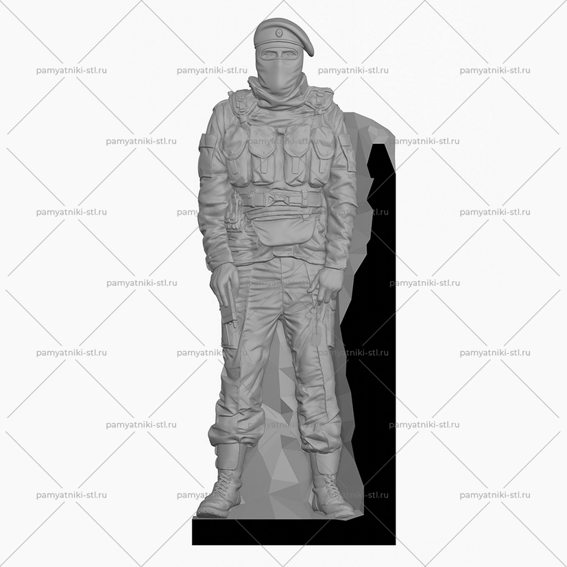 3D модель памятника STL ВОИН-061