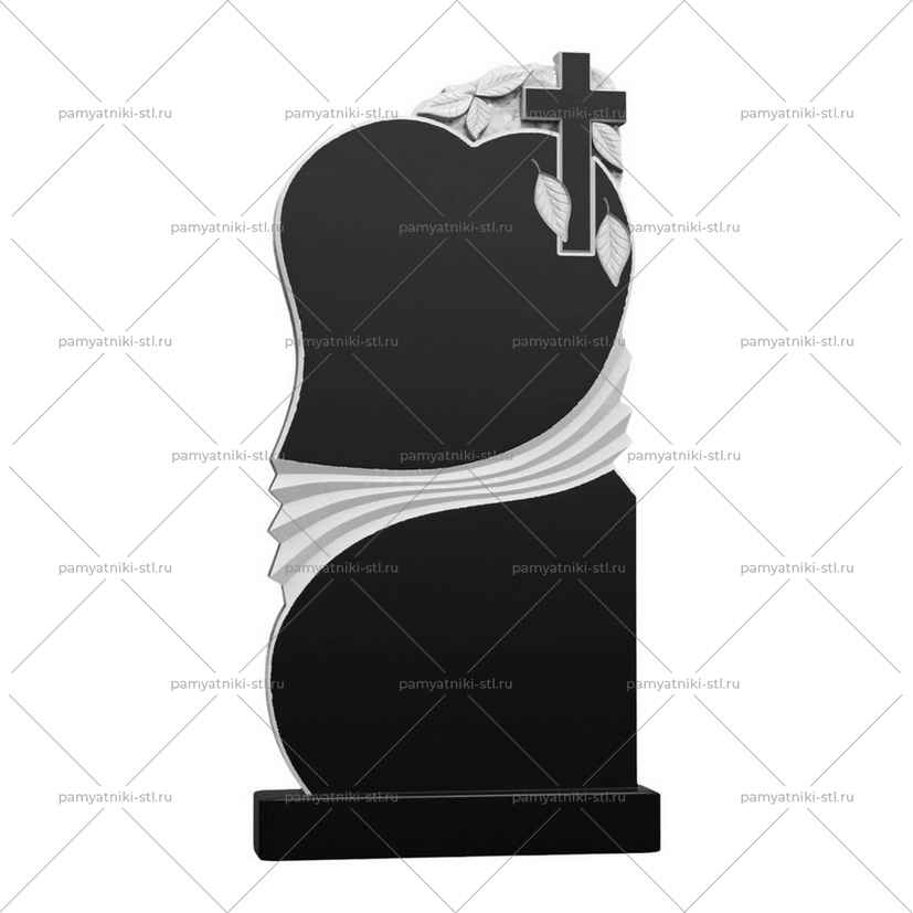 3D модель памятника STL СЕРДЦЕ-031