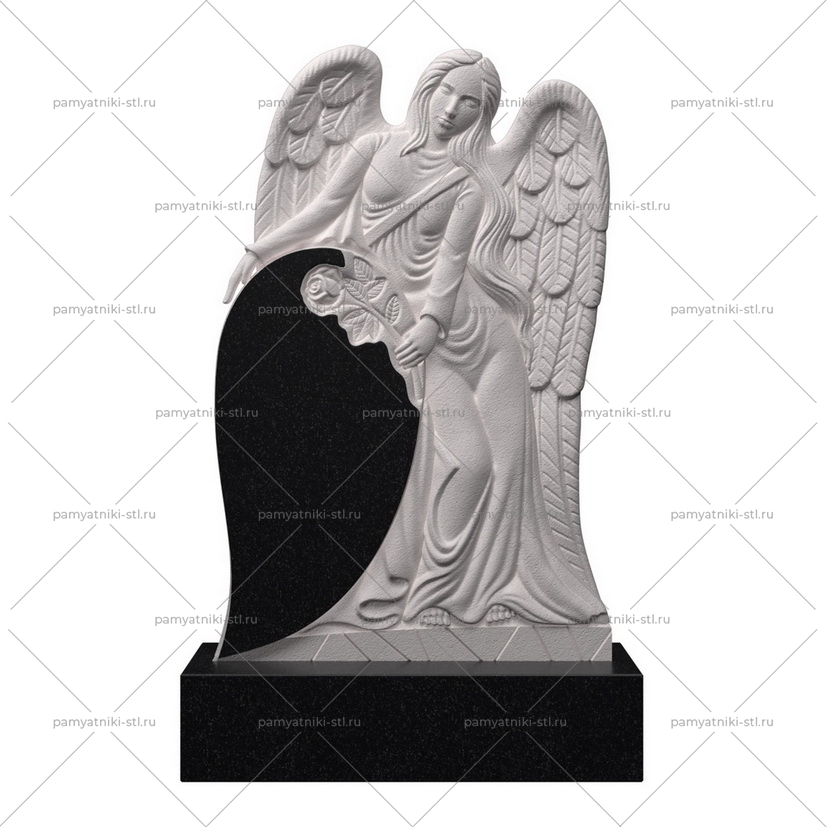 3D модель памятника STL АНГЕЛ-087