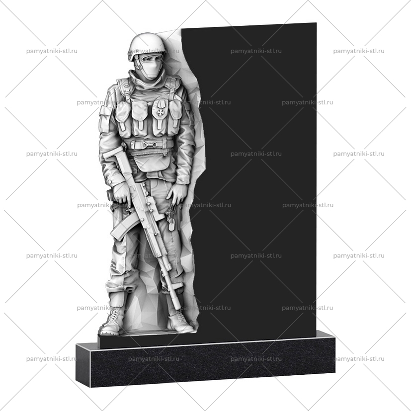 3D модель памятника STL ВОИН-032