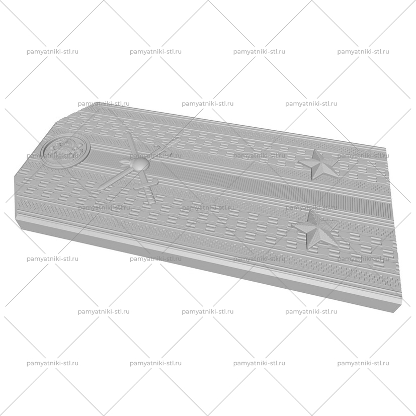 3D модель памятника STL ВОИН-057